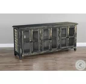 Maple Haze Black Sand 6 Door 70" TV Console
