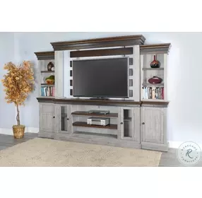 Cozy Luxe Gray 128" Entertainment Wall