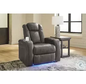Fyne Dyme Shadow Power Recliner with Adjustable Headrest