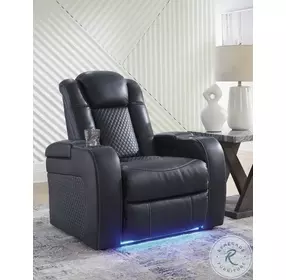Fyne Dyme Sapphire Power Recliner with Adjustable Headrest