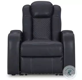 Fyne Dyme Sapphire Power Recliner with Adjustable Headrest