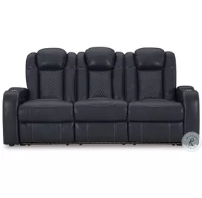 Fyne Dyme Sapphire Power Reclining Living Room Set with Adjustable Headrest
