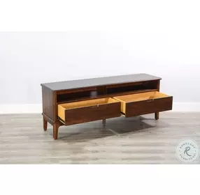 Rustic Refined Dark Brown 64" TV Console