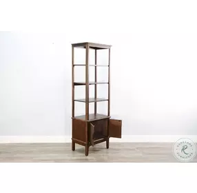 Monroe Grace Dark Brown 4 Shelf Pier