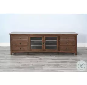 Cozy Luxe Dark Brown 72" Media Console