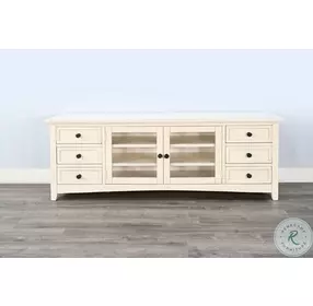 Rustic Refined White 72" Media Console