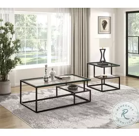 Elyria Black End Table