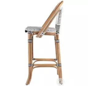 Lila Black and White Bar Stool