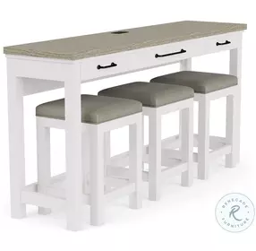 Cora Cloud And Fog Sofa Table Set