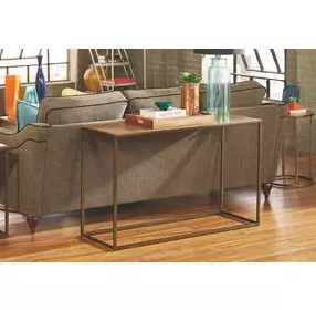 Soho Khaki Travertine Sofa Table