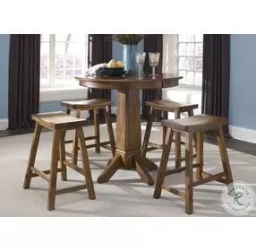 Innovations Tobacco 24" Sawhorse Counter Height Chair