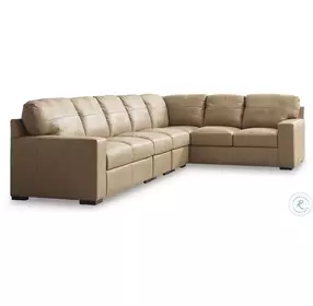 Bandon Toffee Leather 4 Piece LAF Sectional