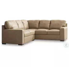 Bandon Toffee Leather 2 Piece LAF Sectional
