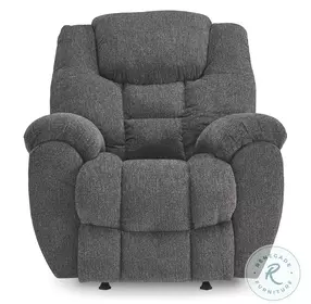 Foreside Charcoal Performance Fabric Rocker Recliner