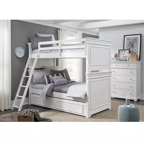 Canterbury 2.0 Natural White Twin Bunk Bed