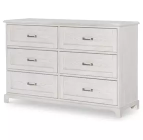 Ashton Bleached Linen 6 Drawer Dresser