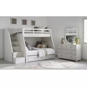 Ashton Bleached Linen 6 Drawer Dresser