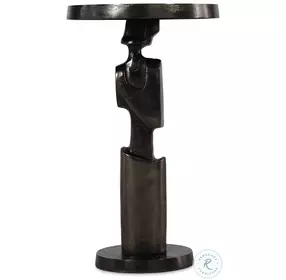 Vevo Black Nickel Chairside Table