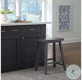 Creations II Slate 24" Sawhorse Counter Height Stool