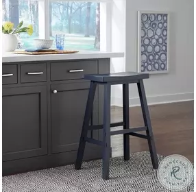 Innovations Navy 30" Sawhorse Bar Stool