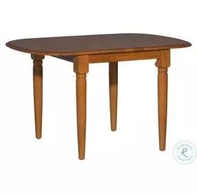 Creations II Tobacco Drop Leaf Extendable Dining Room Set