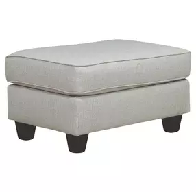 Awesome Oatmeal Beige Performance Fabric Upholstered Rectangular Cocktail Ottoman