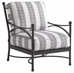 Pavlova Gray Upholstered Outdoor Accent Chair