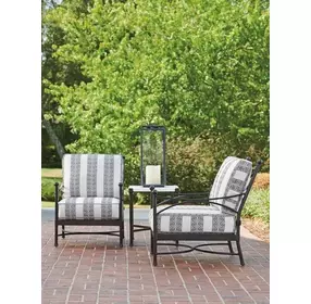 Pavlova Gray Upholstered Outdoor Accent Chair