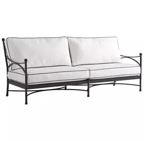 Pavlova Black and White Performance Fabric Outdoor Conversation Set