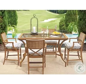 Los Altos Valley View Rich Aged Patina Outdoor Bistro Table