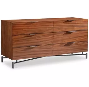 Brasea Lume and Tungsten 6 Drawer Small Dresser