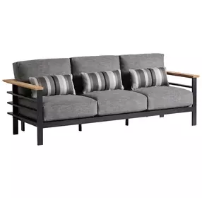 South Beach Gray Outdoor Conversation Set