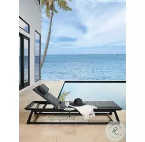 South Beach South Beach And Dark Graphite Outdoor Chaise Lounge