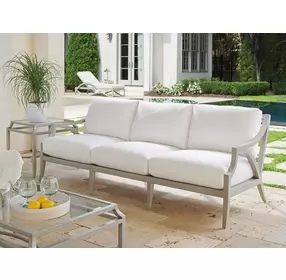 Silver Sands Beige Outdoor 88" Sofa