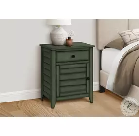 3948 Antique Green Finis Nightstand