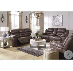 Stoneland Chocolate Power Reclining Sofa