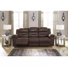 Stoneland Chocolate Reclining Living Room Set