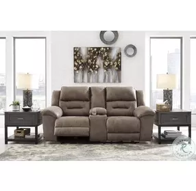 Stoneland Fossil 82" Power Reclining Console Loveseat