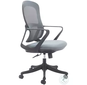 Delo Gray Adjustable Swivel Office Chair