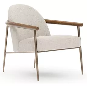 Altura Oatmeal Performance Fabric Upholstered Lounge Chair