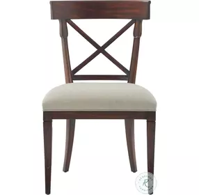 Brooksby Draper Performance Fabric Cross Back Side Chair