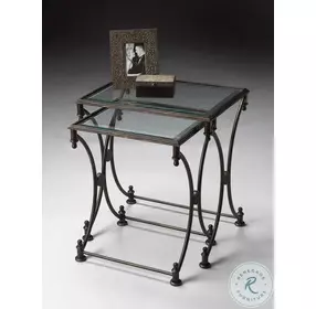 Beverly Black Nesting Table