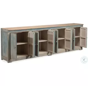 Eight Is Enough Antique Blue Sideboard