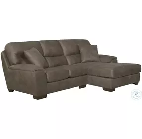Royce Taupe Small Sectional with RAF Chaise