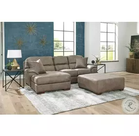 Royce Taupe 40" Cocktail Ottoman