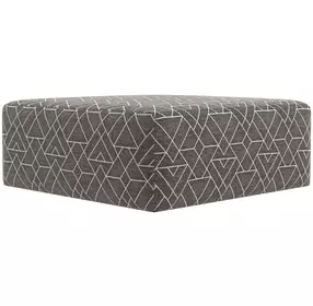 Canyon Umber Upholstered Square Cocktail Ottoman