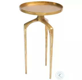 Como Antique Gold Accent Table