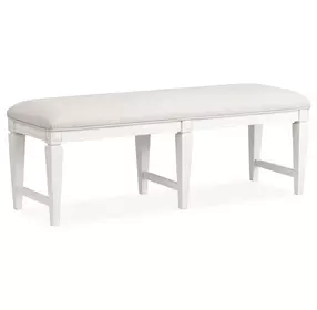 Willowbrook Beige Upholstered Bench