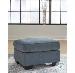 Cashton Blue Ottoman