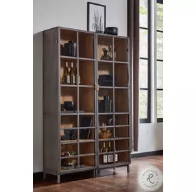 A Gem Of A Handle Gray Left Display Cabinet